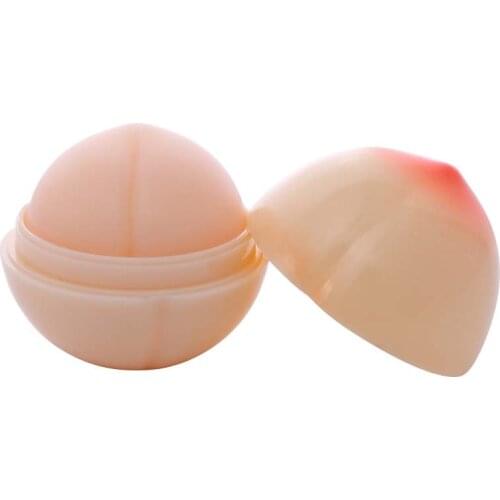 Lip Balm Nutritious Cute Makeup Peach Shape Lipstick Moisturizer Lasting Lipgloss Reduce Fine Lines Dryness Lip Care TSLM1