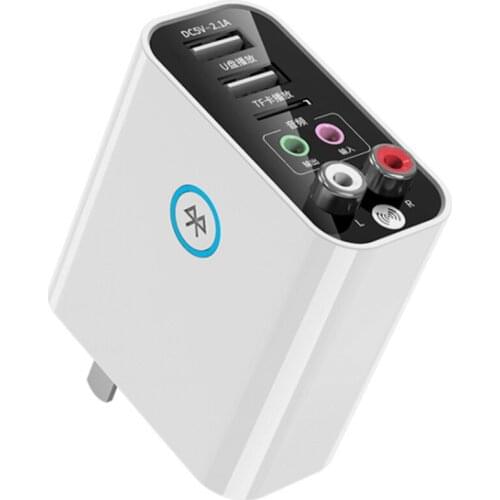 Bluetooth FM Transmitter for Car,5.0 Wireless FM Radio Adapter MP3 Music Audio Receiver Bluetooth Car Adapter EU Plug