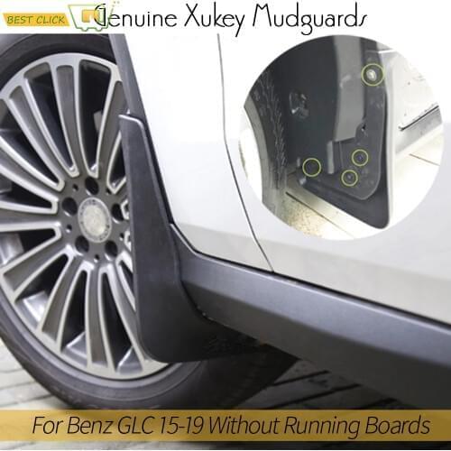 Set Mud Flaps For Mercedes Benz GLC-Class GLC 300 350 X253 2016-2019 WO/RB Mudflaps Splash Guards Flap Mudguards Front Rear