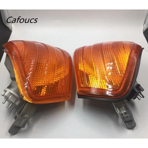 Cafoucs Front Left Right Side Yellow Corner Lights Signal Lamps For Mercedes Benz W202 C-Class A 2028260943 2028261043