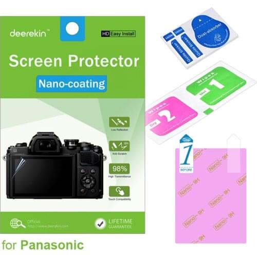Deerekin HD Nano-coating Screen Protector for Panasonic LUMIX DMC FZ82 FZ80 FZ81 FZ72 FZ70 ZS40 TZ60 TS7 FT7 Digital Camera