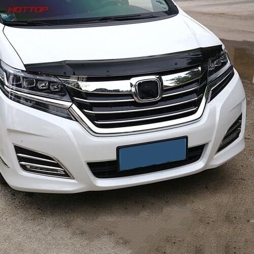 For Honda Odyssey 2015-2018 ABS Plastic Sand Block Guard Deflectors Front Lip Gravel Block Sticker Cover Car Styling