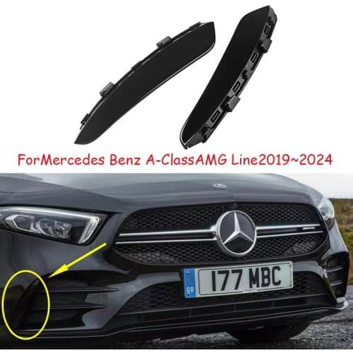 For Mercedes Benz A Class W177 AMG A180 A200 A250 A35 2019 Front Bumper Fog Lamp Air Vent Cover Trim Clip Car Styling Accessory