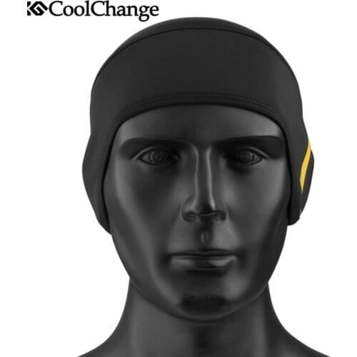 CoolChange Cycling Headband Winter Elastic Earmuffs Protective Thermal Fleece Bicycle Cap Warm Headbands Hat MTB Bike Equipments