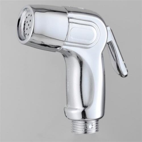 Bathroom Chromed ABS Bidet Supercharging Sprayer Shower Head Toilet Handheld Shattaf Flush Gun Car Floor Cleaning Little Helper