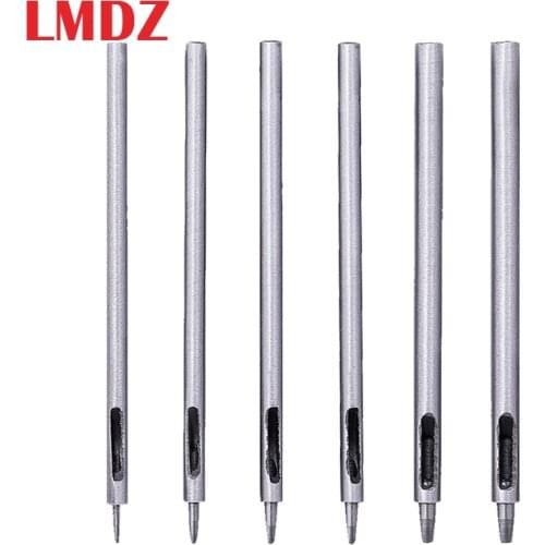 LMDZ 1 Set DIY Handmade Belt Punching Leather Hole Punch Hollow Drilling Tools Leather Handicraft Puncher Set Leather Tool
