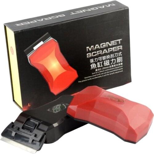 4.3" Magnetic Brush Aquarium Cleaner Acuario Glass Algae Scraper Cleaner Tool Window Cleaning MagNets Fish tank Aquarium Tools