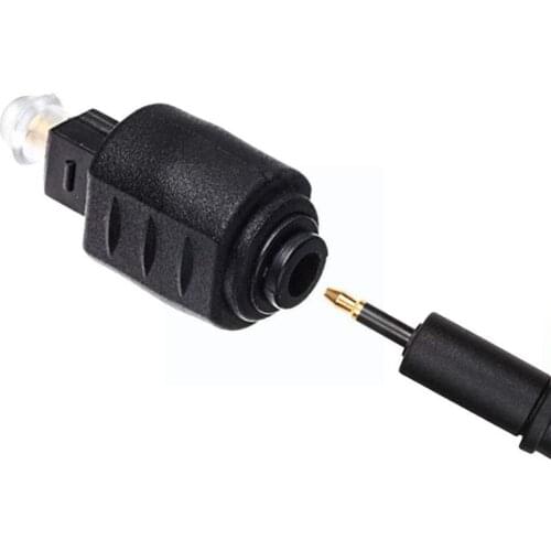Mini Optical Audio Adapter 3.5MM Female Jack To Digital Male Player DVD Plug For Amplifier Toslink For Toslink S1R3