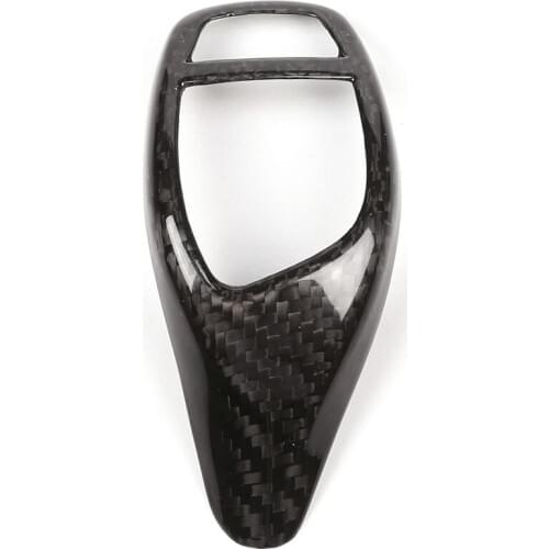 Real Carbon Fiber For BMW F20 F30 F31 F34 X5 F15 X6 F16 X3 F25 X4 F26 F10 F10 Change Gear Car Panel Frame Knob Head Cover Trim