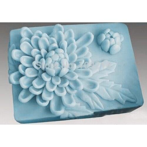 Wholesale!!!1pcs Chrysanthemums Blooming(S178) Silicone Handmade Soap Mold Crafts DIY Mold