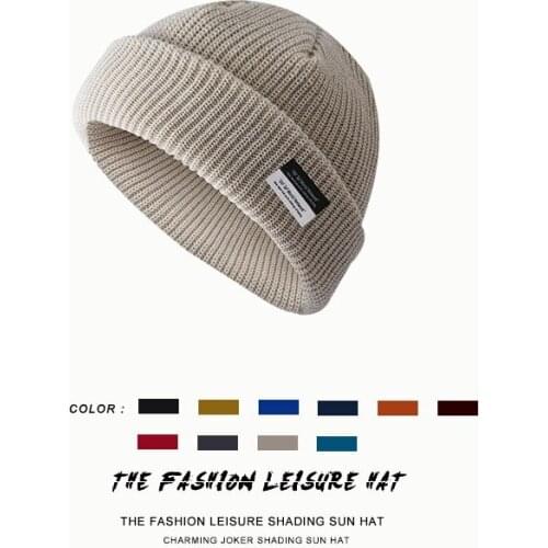 2021 Fall Winter Fashion Trend Letter Logo Warm Knit Hat for Woman Man Orange Black Yellow Black 10 Color Optional Warm Hat Cap