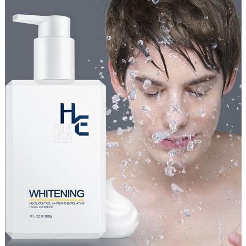 Hearn Whitening Cleanser 200g Niacinamide Oil Control Moisturizing Deep Cleansing Decomposition Melanin Acne Mens Cleanser