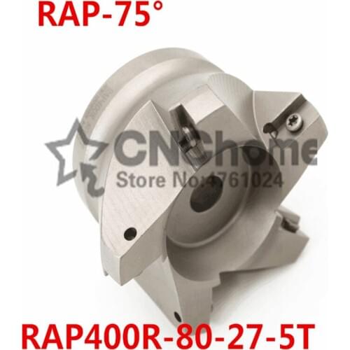 RAP400R 80-27-5T 75 Degree High Positive Face Mill Cutting Diameter For APMT1604 inserts
