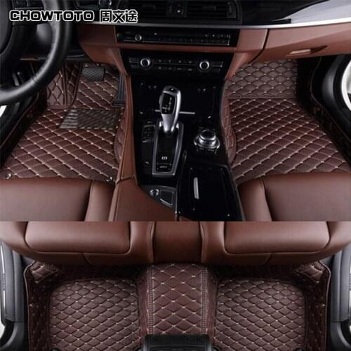 CHOWTOTO AA Special Floor Mats For Ford F-150 2doors Durable Waterproof Leather Carpets For Ford F150 2 Doors Pu Foot Mat