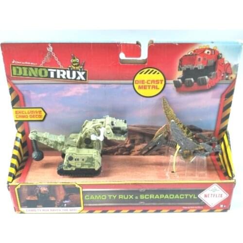 With Original Box Dinotrux Dinosaur Truck Removable Dinosaur Toy Car Mini Models Childrens Gifts Dinosaur Models