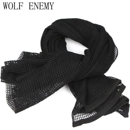 Arab Versatile Camouflage Mesh Scarf Outdoor Muffler Breathable Tactical Hood Muslim Hijab Shemagh Tactical Hunting Accessories