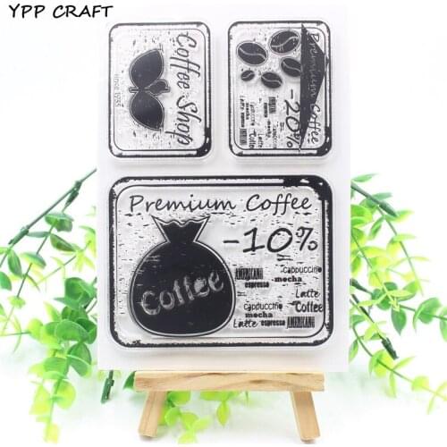 YPP CRAFT Premium Coffee Transparent Clear Silicone Stamps for DIY Scrapbooking/Card Making/Kids Fun Decoration Supply M23