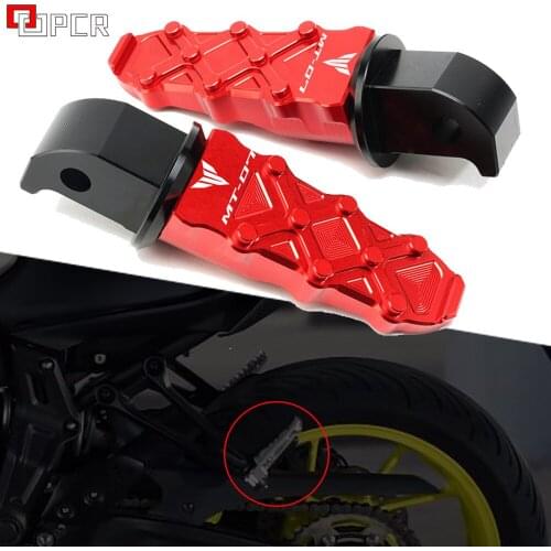 For Yamaha MT07 MT 07 Tracer FZ-07 2014-2020 Motorcycle Rear Foot Pegs Rests Passenger Footrests