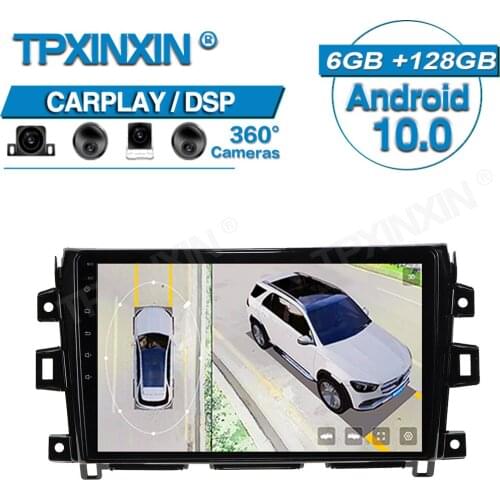 128G For NISSAN NP300 Navara 2014+ Android Car 360 HD Auto Surround View Camera Car Multimedia Player Stereo Radio GPS Navigtion