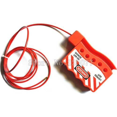 2PCS adjustable Cable Lockout multiple lockout,Multipurpose Cable Lockout ,Gate Valves Cable Lockout JF1229