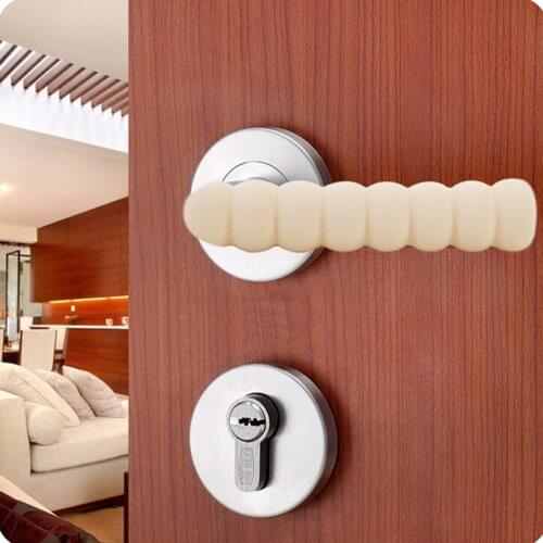 2pcs Baby children safety supplies room doorknob pad cases Spiral anti-collision security door handle protective sleeve For Kids
