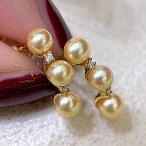 3 PEARL 925 Sterling Silver Earrings Mountings Findings Base Mountings Jewelry Parts Accessories for Pearls Beads Jade Crystal