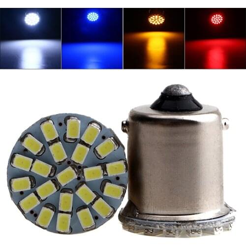 300 PCS S25 22 SMD 1156 BA15S p21w 1206 Auto Car Turn Lights 1157 P21/5W BAY15D LED Auto Bulbs 22 LED 12V White Yellow Red Blue