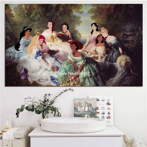 DIY Full Drill Diamond Painting Cross Stitch Kit Mosaic Pattern Sleeping Beauty Cartoon Princess Diamond Embroidery Home Decor