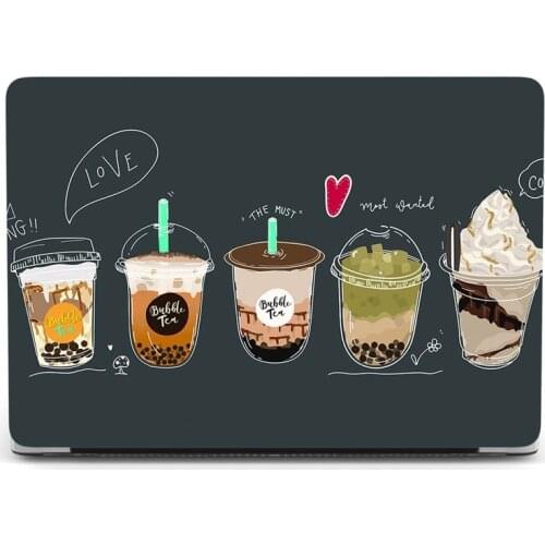 Glitter Laptop Case for Macbook Air 13 2020 A2179 A2337 M1 Coffee Cute Matte Clear Cover for Mac book 13 inch A1466 A1369 A1932