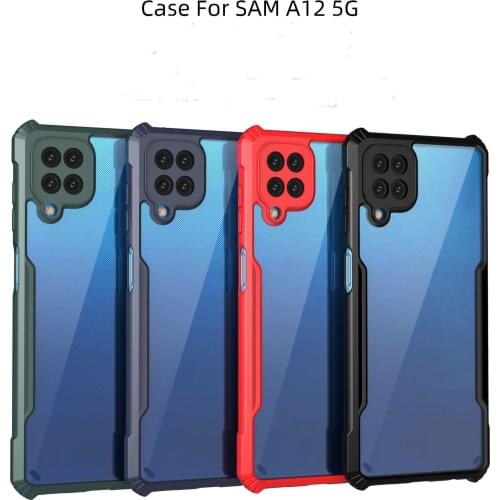 For Samsung Galaxy A02 A02S M02S Case Hard PC Transparent shockproof Armor protect back Cover Case For Samsung A12 A32 A42 A52