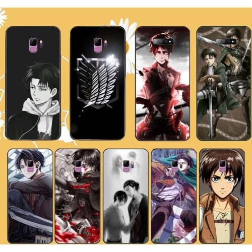 Attack on Titan Eren Mikasa Levi Phone Case For Samsung Galaxy S5 S6 S7 S8 S9 S10 S10e S20 edge plus lite coque shell funda hull