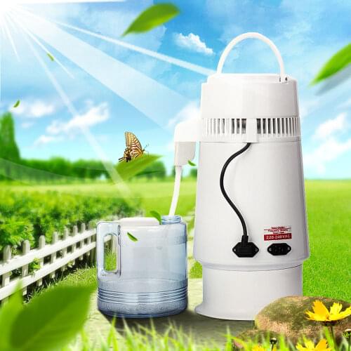 4L Household Moonshine Water Alcohol Distiller Machine Pure Water Filters Distilled Distillation Purifier Boiler Brewing Bottle