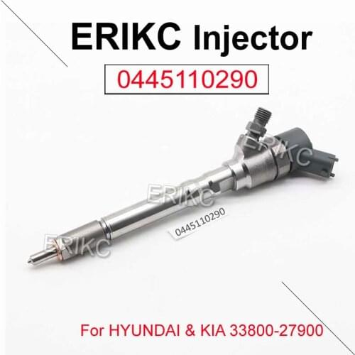 ERIKC 0445110290 Fuel complete injector set 0 445 110 290 ( 33800-27900) Common Rail Diesel Injection Nozzle 0 445 110290