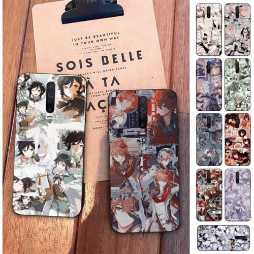 FHNBLJ Genshin Impact Phone Case for Redmi 5 6 7 8 9 A X pro plus K20 S2 K30 pro Go
