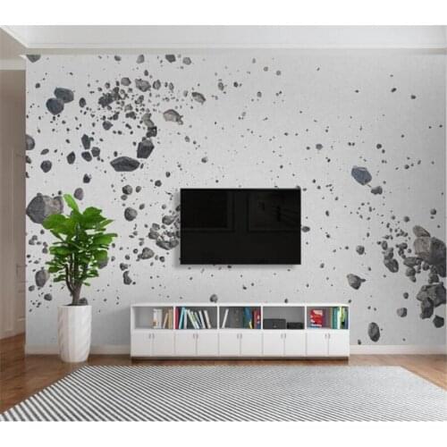 Customized 3d wallpaper Nordic modern gravel splash фотообои background wall living room bedroom restaurant decoration painting