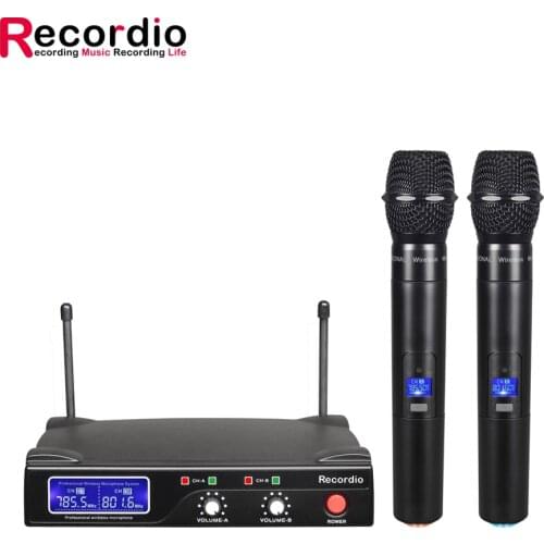 GAW-U300 Professional Two Channel UHF Wireless Microphone handheld microphone For Studio Karaoke