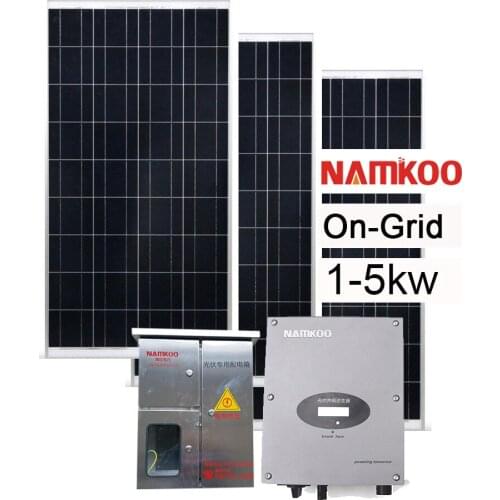 Hot sale 3000w on grid kit solar power system 3000watt 3kw for home use
