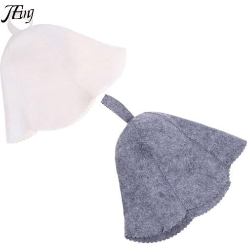 Hot Sale Felt Head Protection Bath Anti Heat Free Size Russian Style Shower Cap Sauna Hat