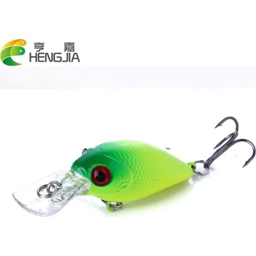 HENGJIA 50mm 4.4g Crankbait Fishing Lure Artificial Hard Crank Bait Bass Fishing Wobblers