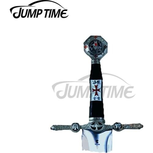 JumpTime 13 x 3.3cm For Templar Medieval Sword RV Car Stickers Windows Scratch-proof Cartoon Vinyl Car Wrap Waterproof Decal