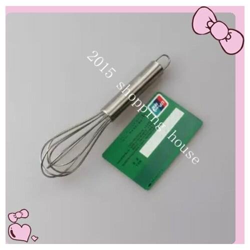 Kitchen tools cooking 304 stainless steel hand whisk hand-held Mini household egg stir bar