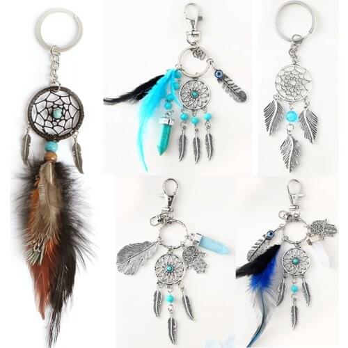 Fashion Pendant Keychain Dream Catcher Room Wind Chimes Handmade Home Decoration Gift Wall Hanging Gift Car Hunter Substance