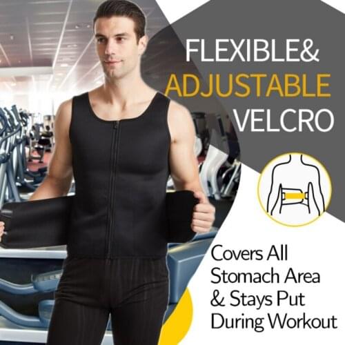 Mens Sports Vest Corset Sweating Abdomen Body Shape Sweatshirt Running Exercise Vest T-shirts Sportswear