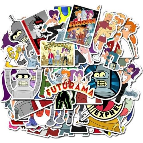 10/30/50PCS Cartoon Characters Back To The Future Waterproof Stickers Graffiti Suitcase Skateboard Decoration Stickers Wholesale
