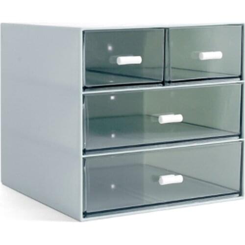 3 Girds 4 Girds Plastic Makeup Drawers Organizer Box Jewelry Storage Box Container Make Up Cosmetic Drawer Case Box