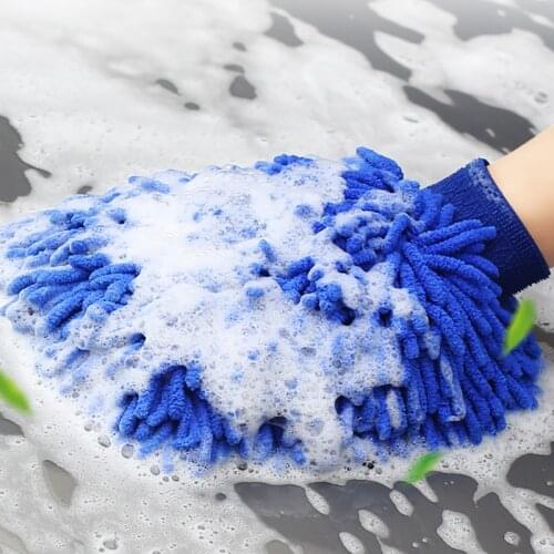 Car Wash Golve Towels Microfiber Chenille Soft Anti-Scratch Car Cleaning Towel Water Suction Clearner Front Back Multipurpose
