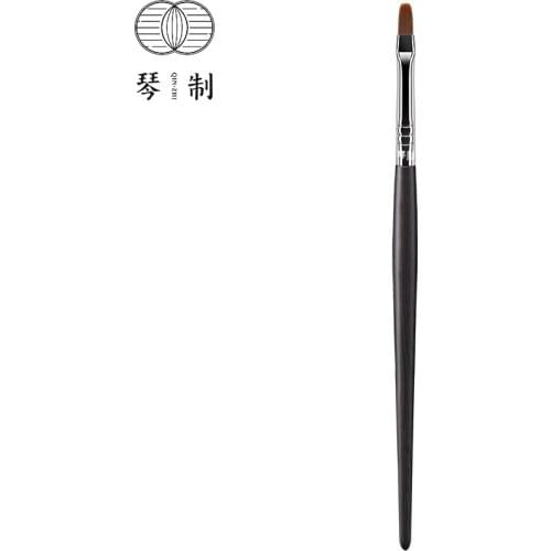 QINZHI Professional Handmade Make Up Brush G214 Flat Top Lip Brush Resilient Synthetic Fiber Makeup Brushes