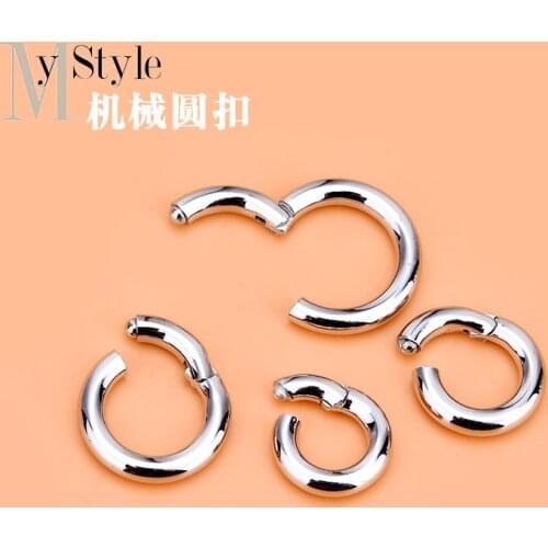 S925 pure silver button accessories Mechanical round CLASP BRACELET NECKLACE buckle pendant buckle handmade DIY Beaded material