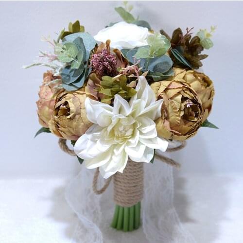 Marriage Silk Artificial Flowers Roses Wedding Bouquets for Bridesmaids Wedding Accessories Wedding Bouquet Bridal Bouquet