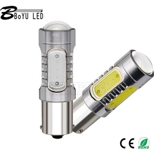 LED car headlight LED bulb 1156 1157 high power 7.5W highlight Rogue reversing light COB brake light turn signal LED brake light